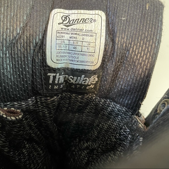 DANNER Pronghorn 8" Brown Gore-tex Mens Boots Sz 11/11.5 Leather Hunting Outdoor - Picture 7 of 12